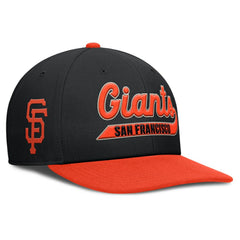 San Francisco Giants Pro Performance Snapback Hat Black/Orange | Nike