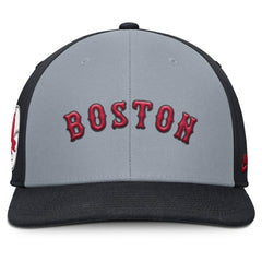 Boston Red Sox Pro Performance Snapback Hat Gray/Navy | Nike