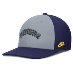 Seattle Mariners Pro Performance Snapback Hat Gray/Navy | Nike