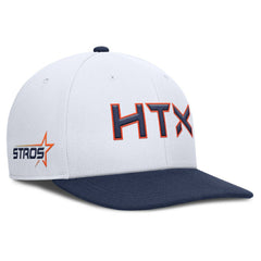 Houston Astros 2025 City Connect Pro Performance Snapback Hat White/Navy | Nike