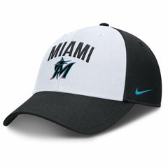 Miami Marlins Club Performance Adjustable Hat White/Black | Nike