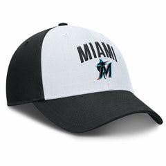 Miami Marlins Club Performance Adjustable Hat White/Black | Nike