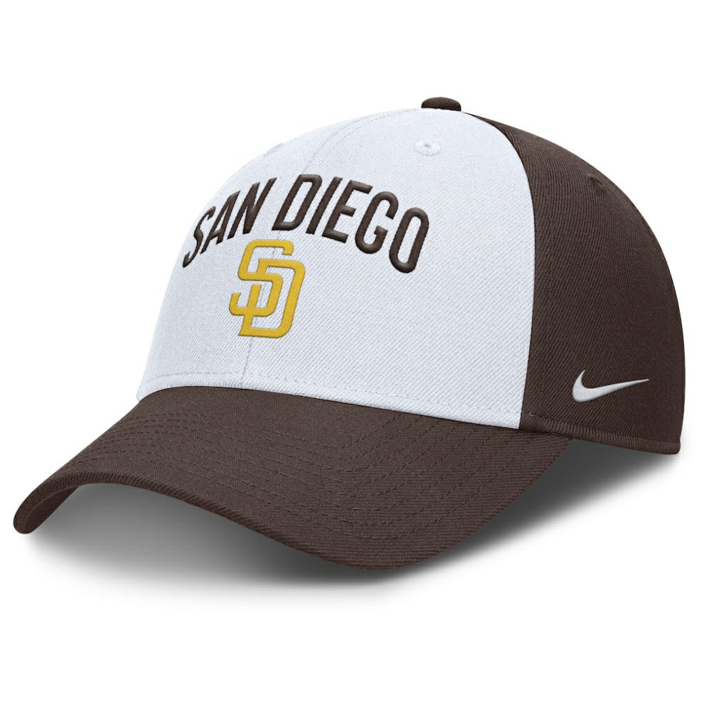 San Diego Padres Club Performance Adjustable Hat White/Brown | Nike