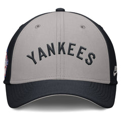 New York Yankees Rise Swoosh Performance Flex Hat Navy/Gray | Nike