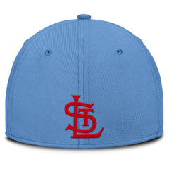 St. Louis Cardinals Rise Swoosh Performance Flex Hat Gray/Light Blue | Nike