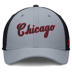Chicago White Sox Rise Swoosh Performance Flex Hat Gray/Navy | Nike