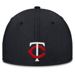 Minnesota Twins Rise Swoosh Performance Flex Hat Gray/Navy | Nike