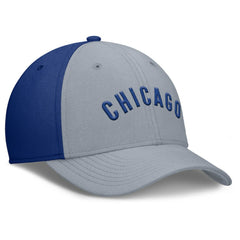 Chicago Cubs Rise Swoosh Performance Flex Hat Gray/Royal | Nike