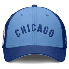 Chicago Cubs Rise Swoosh Performance Flex Hat Royal/Light Blue | Nike