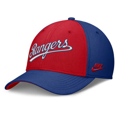 Texas Rangers Rise Swoosh Performance Flex Hat Royal/Red | Nike