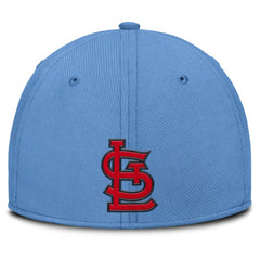 St. Louis Cardinals Rise Swoosh Performance Flex Hat Light Blue/Red | Nike