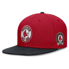 Boston Red Sox Cooperstown Two-Tone Dri-FIT Round Bill True Fitted Hat Red | Nike