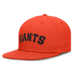 San Francisco Giants Wordmark Dri-FIT Round Bill True Fitted Hat Orange | Nike