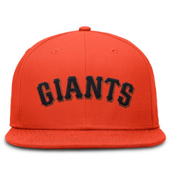 San Francisco Giants Wordmark Dri-FIT Round Bill True Fitted Hat Orange | Nike