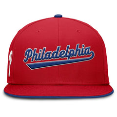 Philadelphia Phillies Primetime Dri-FIT Round Bill True Fitted Hat Red | Nike