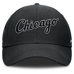 Chicago White Sox Rise Gaberdine Adjustable Hat Black | Nike