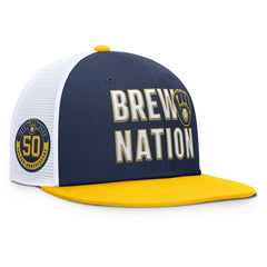 Milwaukee Brewers Pro Trucker Snapback Hat Navy | Nike