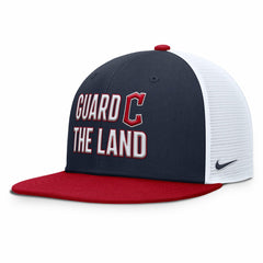 Cleveland Guardians Pro Trucker Snapback Hat Navy | Nike
