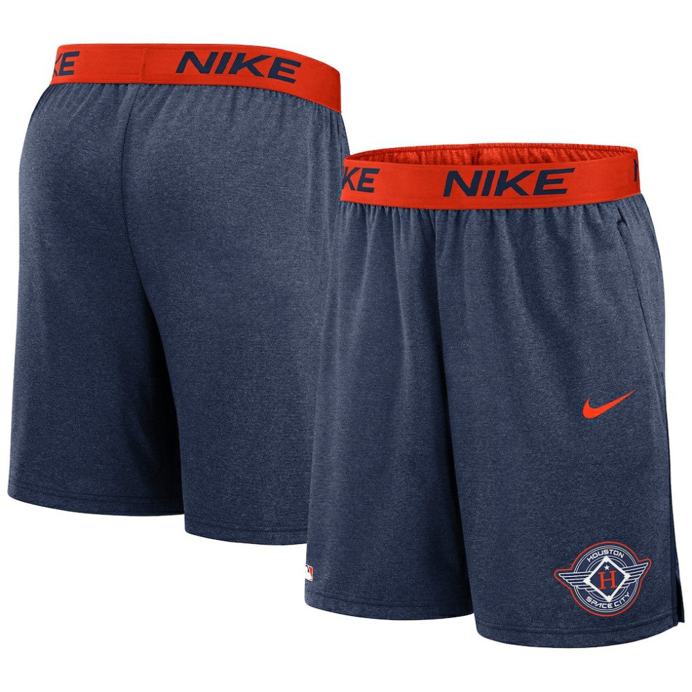 Houston Astros 2025 City Connect Authentic Collection Knit Shorts Navy/Orange | Nike