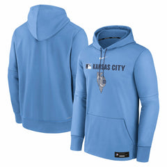 Kansas City Royals Authentic Collection City Connect Therma Pullover Hoodie Light Blue | Nike