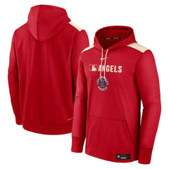 Los Angeles Angels Authentic Collection City Connect Therma Pullover Hoodie Red | Nike