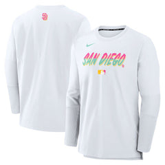 San Diego Padres 2025 City Connect Authentic Collection Player Dri-FIT Lightweight Pullover White | Nike