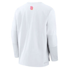 San Diego Padres 2025 City Connect Authentic Collection Player Dri-FIT Lightweight Pullover White | Nike