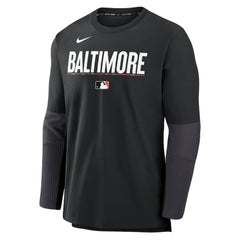 Baltimore Orioles 2025 City Connect Authentic Collection Player Dri-FIT Lightweight Pullover Black | Nike