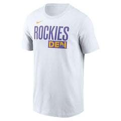 Colorado Rockies City Connect Wordmark T-Shirt White | Nike