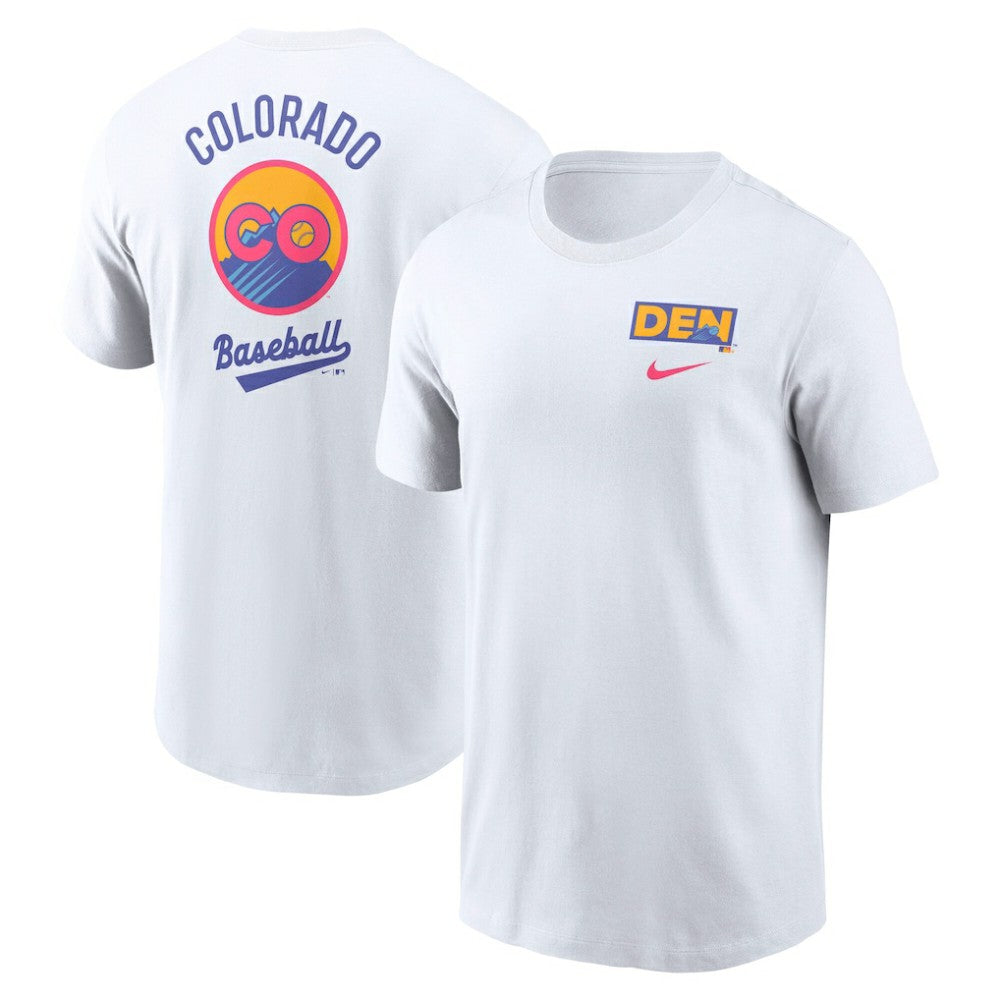 Colorado Rockies 2025 City Connect 2-Hit T-Shirt White | Nike