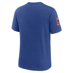 Atlanta Braves Cooperstown Collection Eras Tri-Blend T-Shirt Heather Royal | Nike