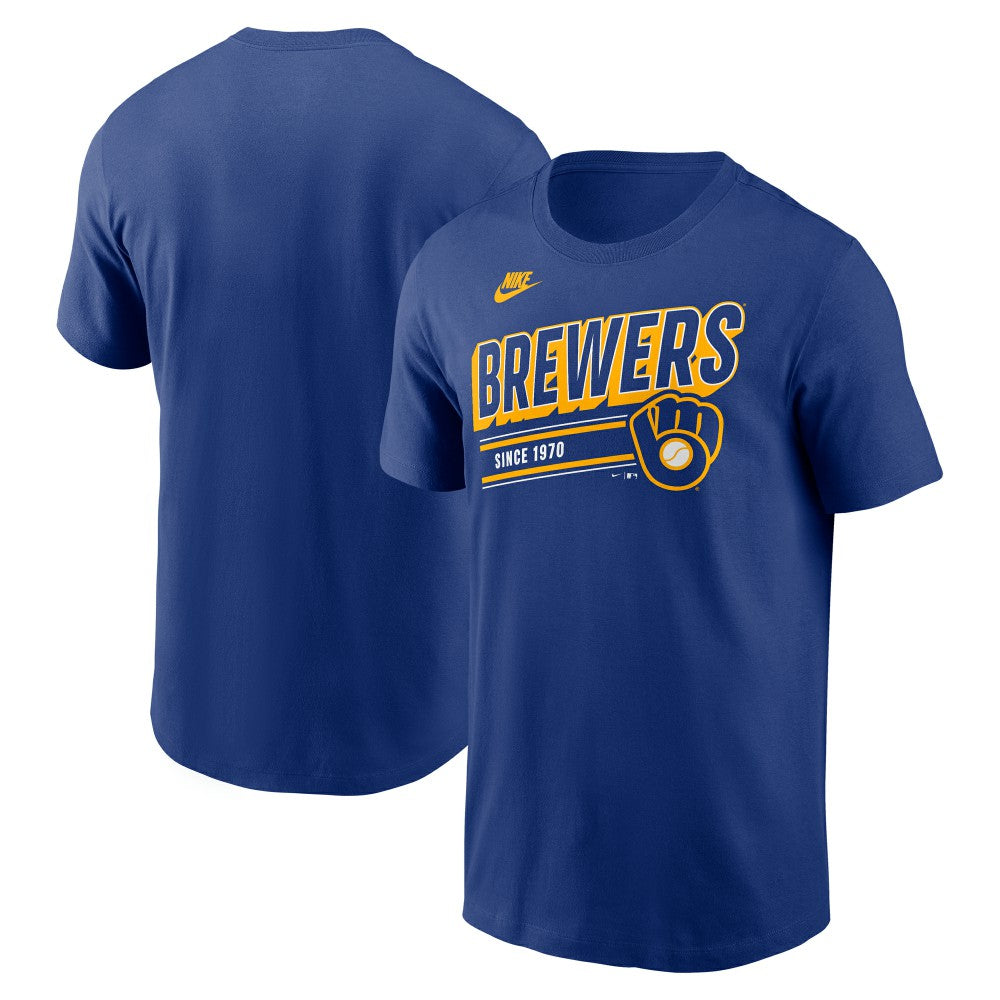 Milwaukee Brewers Cooperstown Collection Retro T-Shirt Royal | Nike