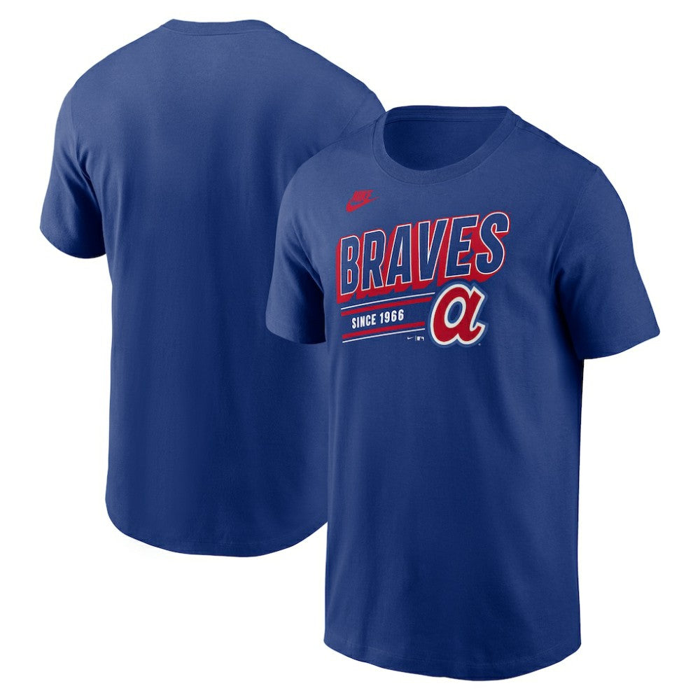 Atlanta Braves Cooperstown Collection Retro T-Shirt Royal | Nike