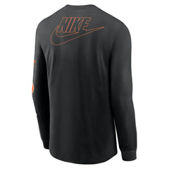 Baltimore Orioles Cooperstown Collection Knockout Long Sleeve T-Shirt Black | Nike