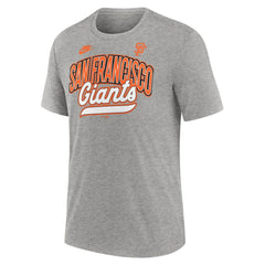San Francisco Giants Cooperstown Collection Retro Tri-Blend T-Shirt Heather Gray | Nike