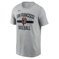 San Francisco Giants Arched T-Shirt Heather Gray | Nike