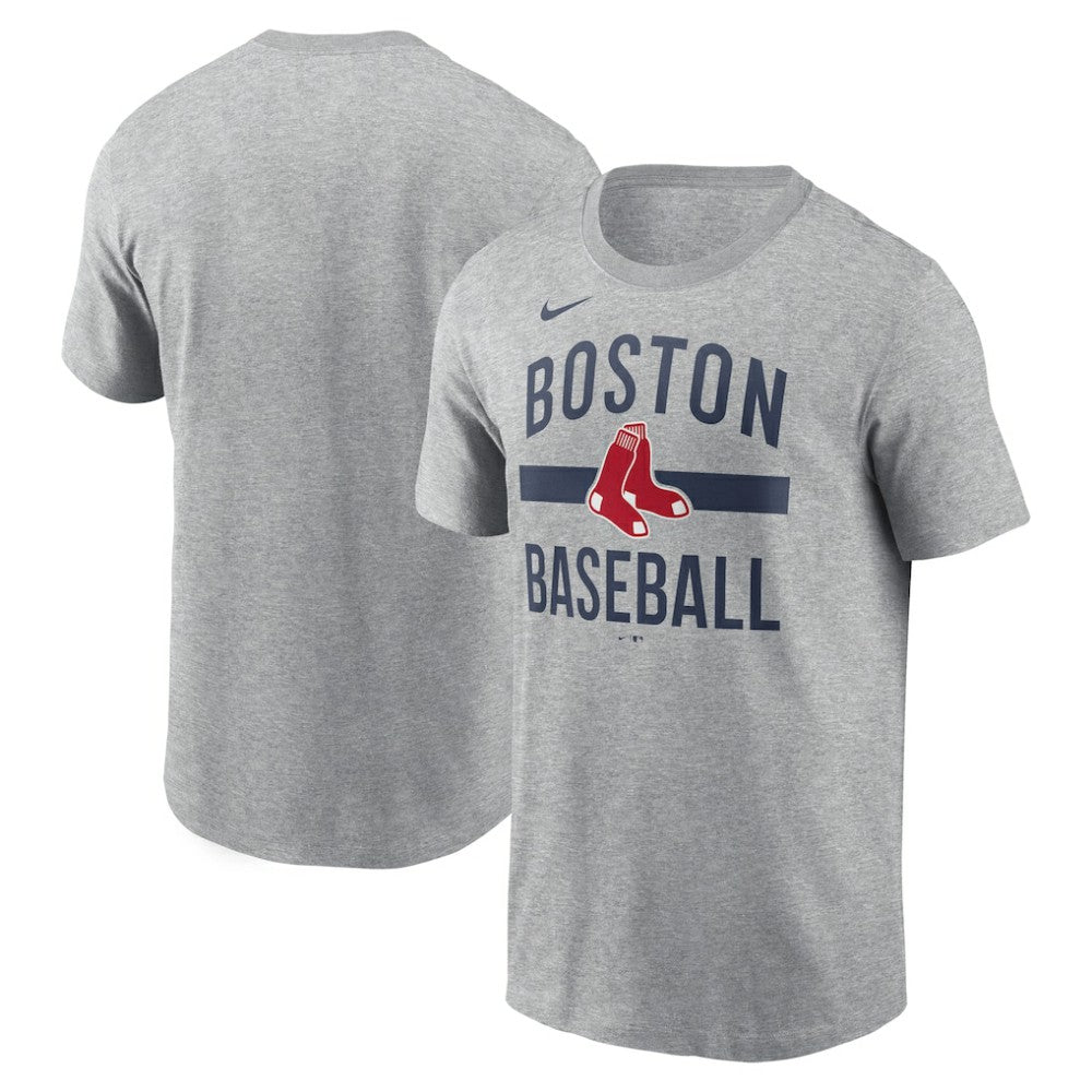 Boston Red Sox Arched T-Shirt Heather Gray | Nike