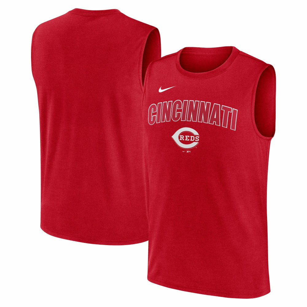 Cincinnati Reds Knockout Dri-FIT Muscle Tank Top Red | Nike