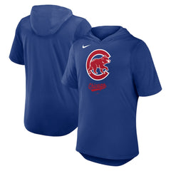 Chicago Cubs Tri-Blend Hoodie T-Shirt Royal | Nike