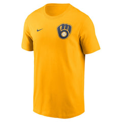 Milwaukee Brewers 2-Hit T-Shirt Gold | Nike