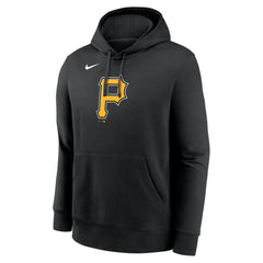 Pittsburgh Pirates Logo Club Fleece Hoodie Black | Nike