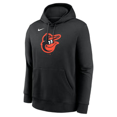 Baltimore Orioles Logo Club Fleece Hoodie Black | Nike