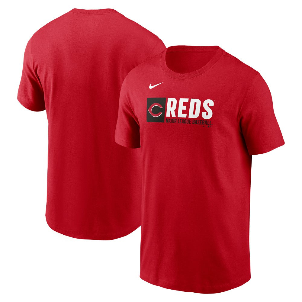 Cincinnati Reds Team Block T-Shirt Red | Nike