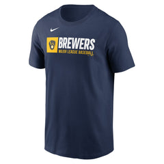 Milwaukee Brewers Team Block T-Shirt Navy | Nike