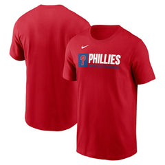 Philadelphia Phillies Team Block T-Shirt Red | Nike