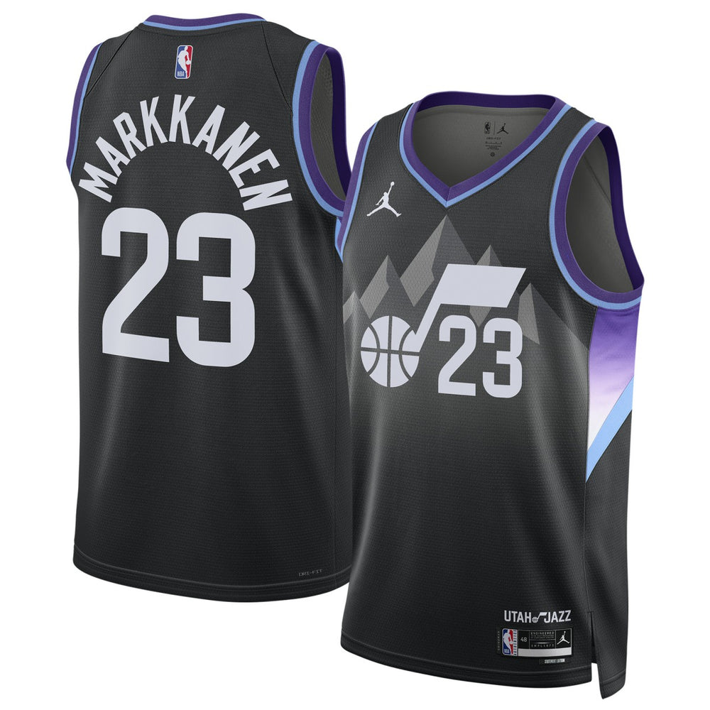 Lauri Markkanen Utah Jazz Jordan Brand Unisex 2024/25 Swingman Jersey - Statement Edition - Black sale