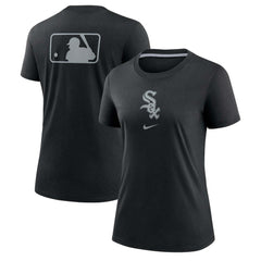 Chicago White Sox Women's Authentic Collection Early Work Tri-Blend T-Shirt Black | Nike