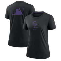 Colorado Rockies Women's Authentic Collection Early Work Tri-Blend T-Shirt Black | Nike