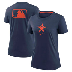 Houston Astros Women's Authentic Collection Early Work Tri-Blend T-Shirt Navy | Nike