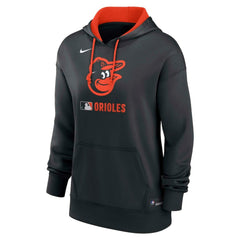 Baltimore Orioles Women's Authentic Collection Therma-FIT Hoodie Black | Nike